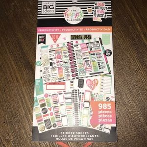 The Happy Planner Productivity  Sticker Book NEW